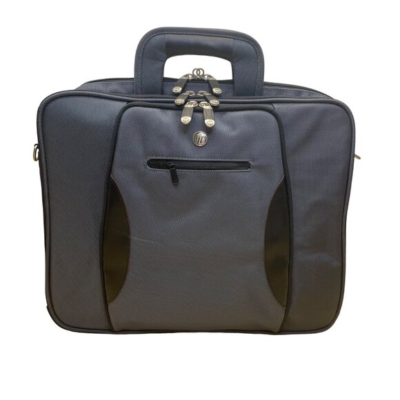 Targus Men’s Blue Nylon With Multiple Compartments Slim Briefcase Laptop Bag - Picture 1 of 13